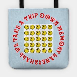 Acid House Smiley Blotter Tab Trip Design Tote