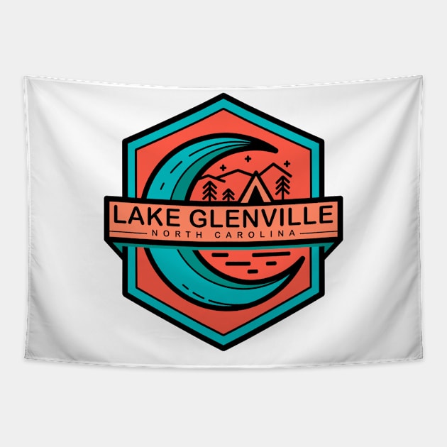 Lake Glenville NC moonshine Tapestry by LeapDaze