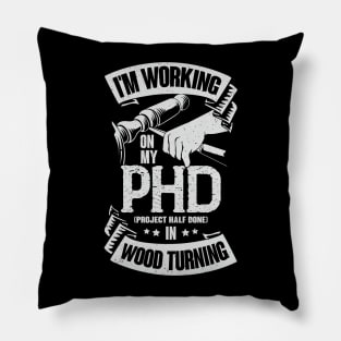 Funny Wood Turning Turner Gift Pillow