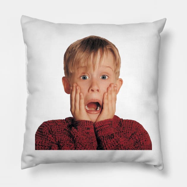 Home Alone  Kevin Mccallister Pillow by MoondesignA