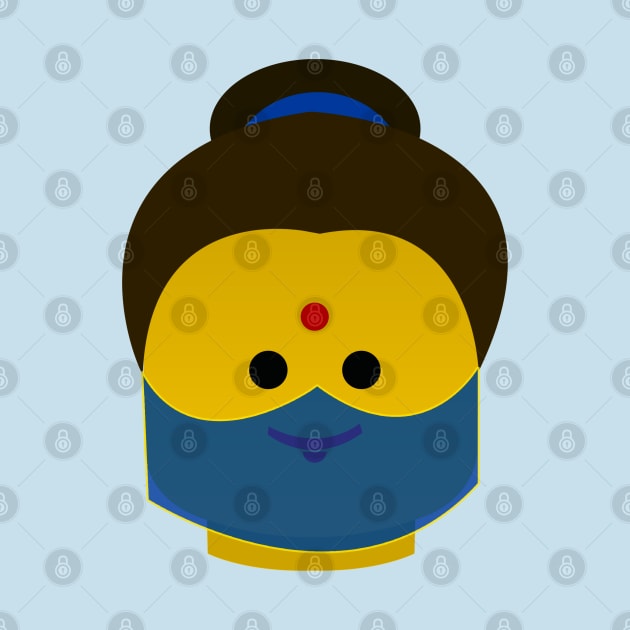 Lego head Indian Girl by ShockDesign