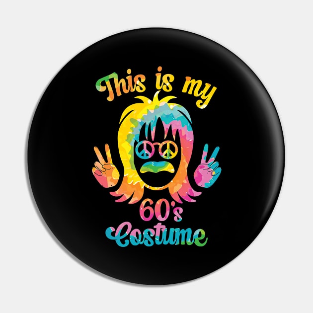 This Is My 60s Costume, 60s Outfit For Men & 1960s Tie Dye Pin by auviba-design