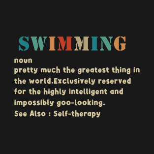 Funny Swimming Definition T-Shirt