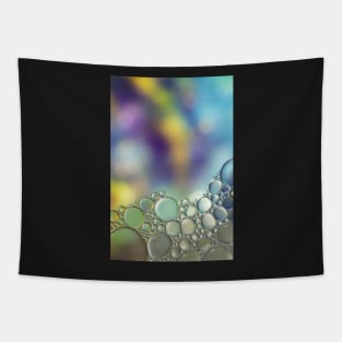 Colorful blurry background, ornament made of soft clear bubbles Tapestry