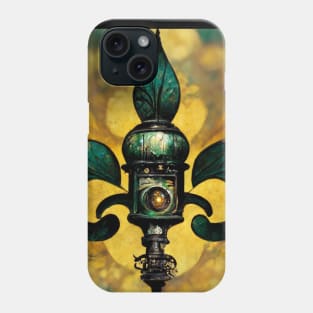 Green Fleur De Lis Phone Case