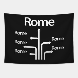 All Roads Lead To Rome Tapestry