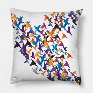 'Origami Paper Crane' Cool Japanese Culture Pillow