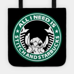 All I need is Stitch and Starbucks Tote