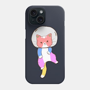 Colorful Space Cat Phone Case