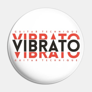 Vibrato Guitar Technique Dark Orange Pin