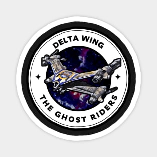 Delta Wing - The Ghost Riders - Starfury - Black - Sci-Fi - B5 Magnet