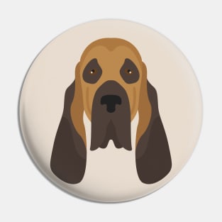 Bloodhound Face Pin