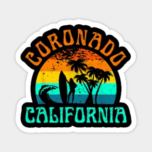 Coronado California Beach Surf Summer Vacation Girls T-Shirt Magnet