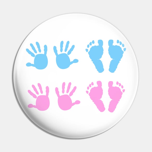 Baby girl, baby boy hand and foot print Pin by GULSENGUNEL