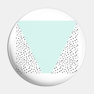 Serene Scandinavian geometric mint Pin