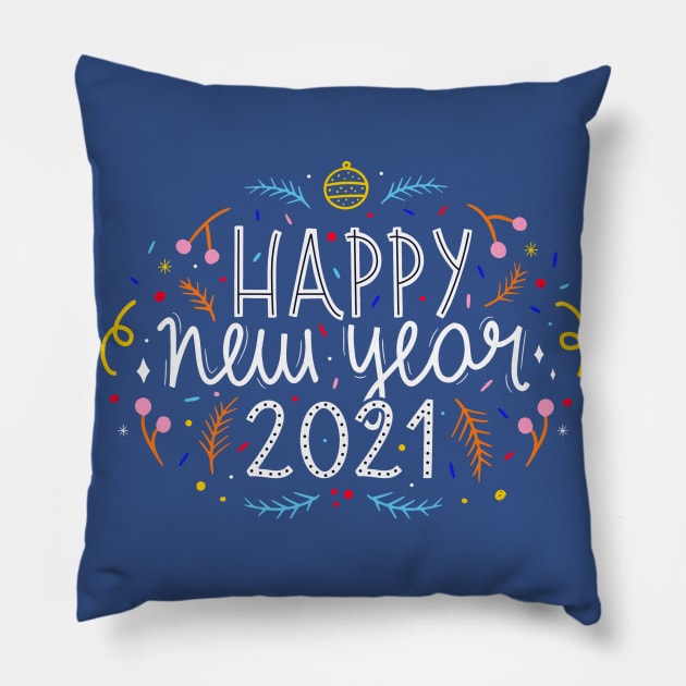 Happy New Year Pillow by MajorCompany