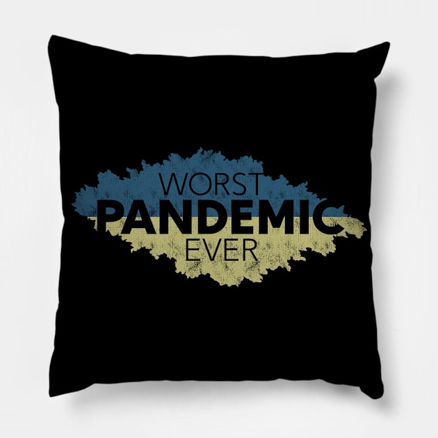 Worst Pandemic Ever Pillow by mikevotava