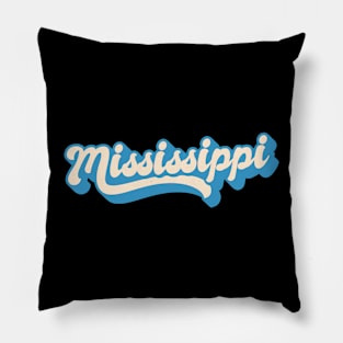 Mississippi Retro Pillow