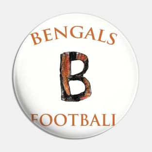 Cincinnati Bengals Football Logo Drawing Pin