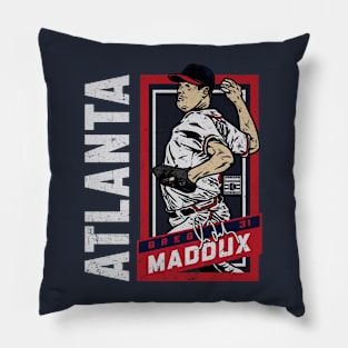 Greg Maddux Atlanta Sports Card Pillow