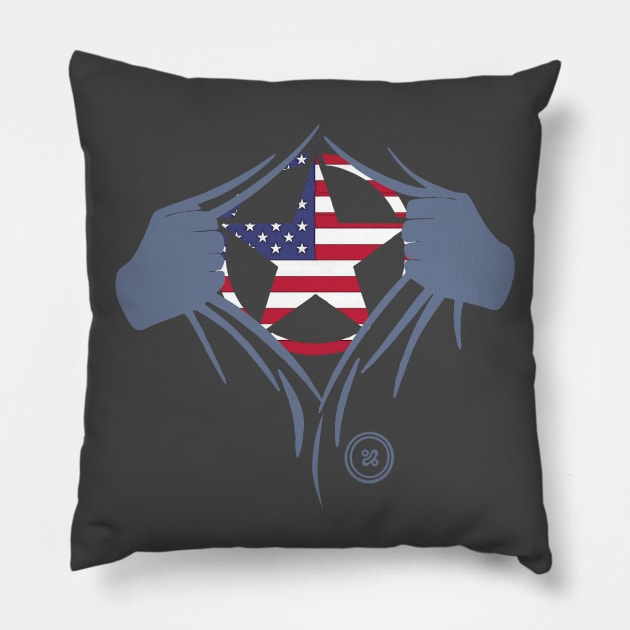 American Star Inside Pillow by FurryBallBunny