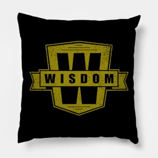 Wisdom Logo Artwork Pillow