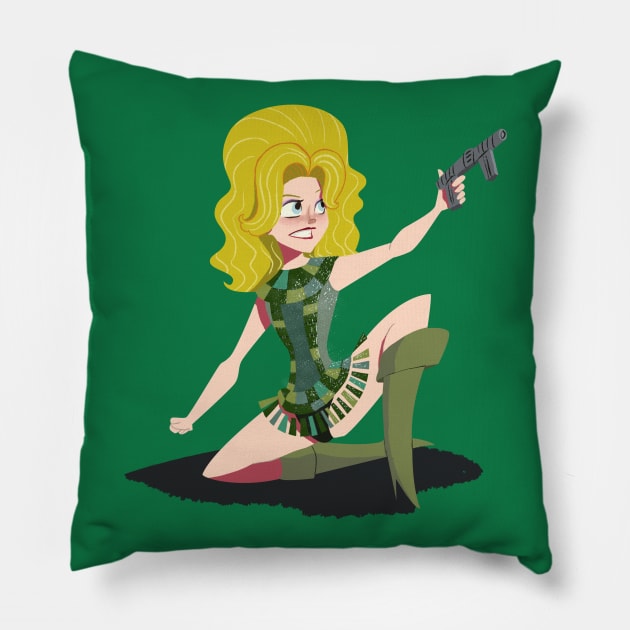 Barbarella Pillow by davidpavon