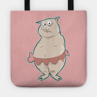 Pig In Tutu Tote