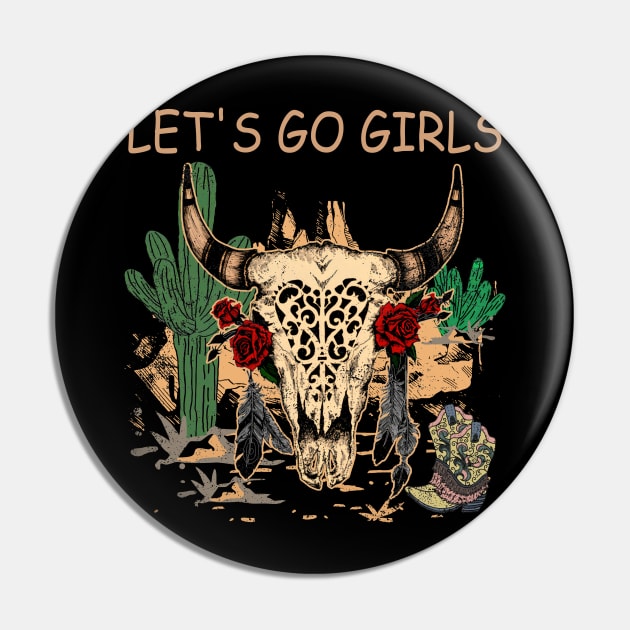 Cartoon Gifts Let's Go Girls My Favorite People Pin by DesignDRart