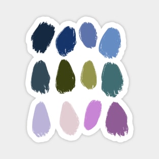 Waterlilies Inspired Color Palette Magnet