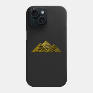 Pyramids of Egypt (black and gold) Phone Case