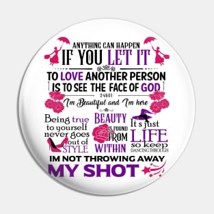 Broadway Motivational Quotes Pin