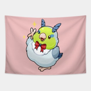 Cute Pacific Parrotlet And His Magic Feet Tapestry