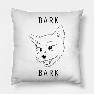 Bark Bark Pillow