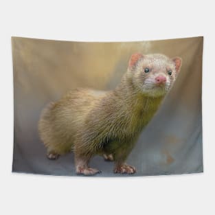 Cute Ferret 01 Tapestry