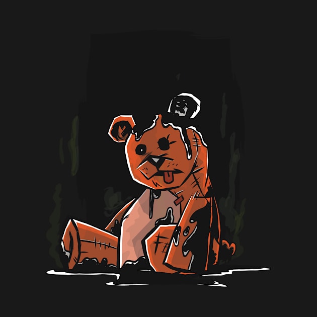 Sad teddy bear by rueckemashirt