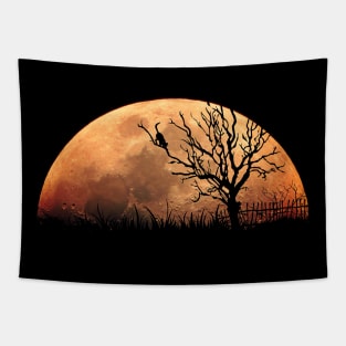 vintage moon night Tapestry