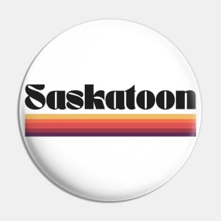 Saskatoon Spectralist Retro Art YXE Pin