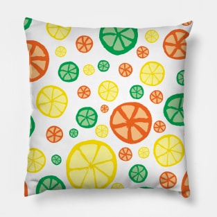 Fun Fruity Cirtus Pattern Pillow