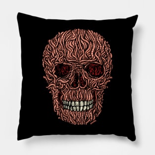 Worm Skull Pillow