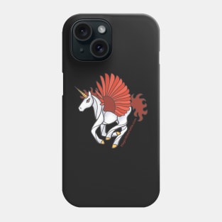 Fire Unicorn Pegasus - Unicorns of the Elements Illustration series Phone Case