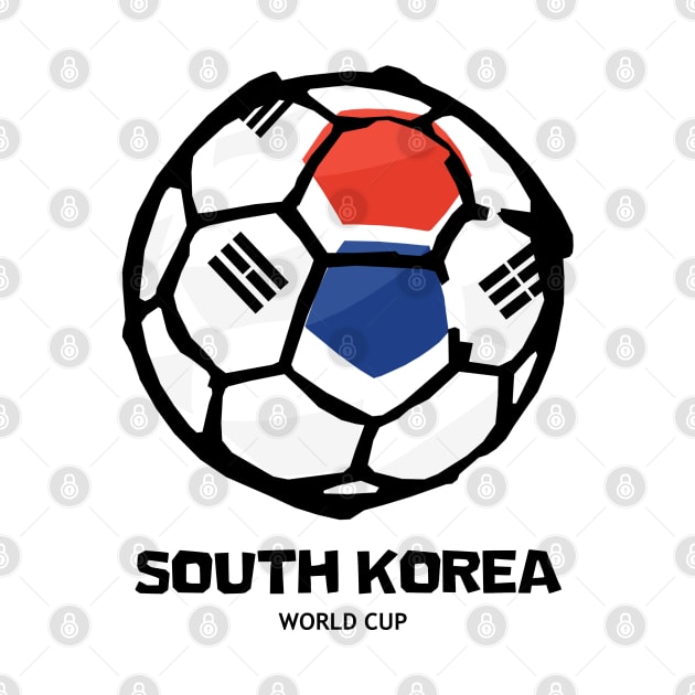 South Korea Football Country Flag by KewaleeTee