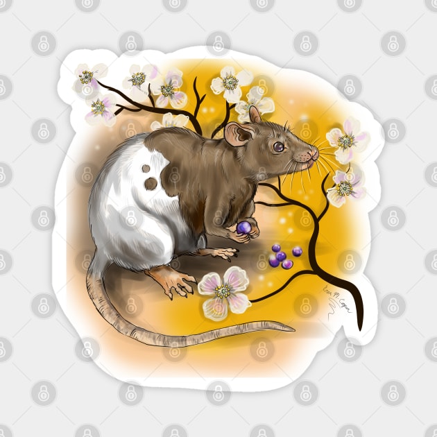 Chinese Zodiac Animal Year of the Rat Magnet by Shadowind