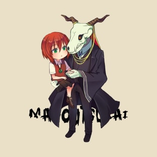 Mahoutsukai no Yome - The Ancient Magus Bride Hatori Chise & Elias Ainsworth Anime Chibi Fanart T-Shirt