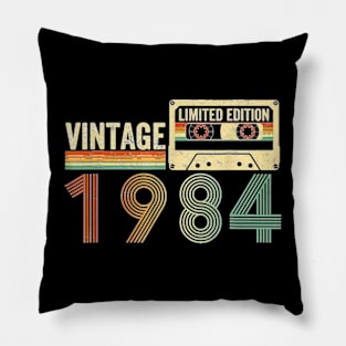 40 Year Old Gifts Vintage 1984 40th Birthday Cassette Tape T-Shirt Pillow