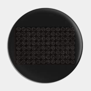 Black Circles Pin