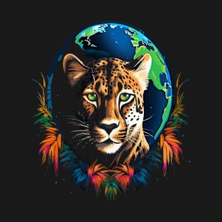 Cheetah Earth Day T-Shirt