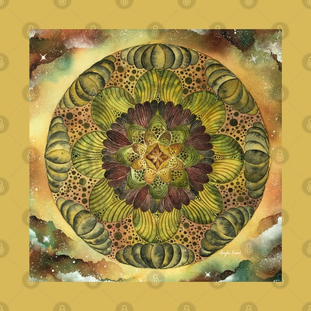 Earthy Mandala Heart by amyliafaizalart