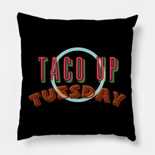 taco up tuesday retro Pillow