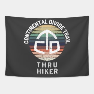 Continental Divide Trail Thru Hiker Sunset all white Tapestry